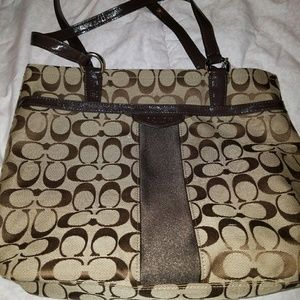 Brown coach bag